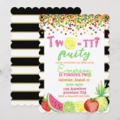 2 to frutti 2nd誕生日Tutti Fruttiウォーターコロ 招待状 (正面/裏面)