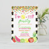 2 to frutti 2nd誕生日Tutti Fruttiウォーターコロ 招待状 (スタンド正面)