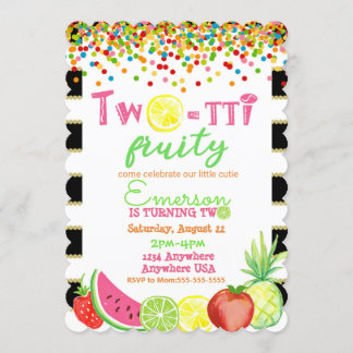 2 to frutti 2nd誕生日Tutti Fruttiウォーターコロ 招待状