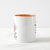 2-Tone マグカップ 11oz：マイオンリークイーン（オレンジ） (中央)