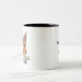 2-Tone マグカップ 11oz:私のパパ 私の昔の自分 (黒) (中央)