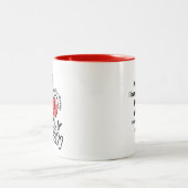 2-Tone マグカップ 330ml：マイオンリークイーン（赤) (中央)