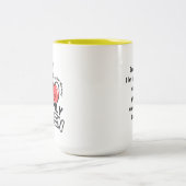 2-Tone マグ 15oz：マイオンリークイーン（黄色） (中央)