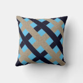 2 Tone 2サイド引き裂きカッコいい紙ストライプ クッション (裏面)