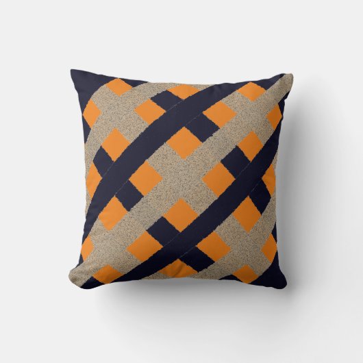 2 Tone 2サイド引き裂きカッコいい紙ストライプ クッション (正面)