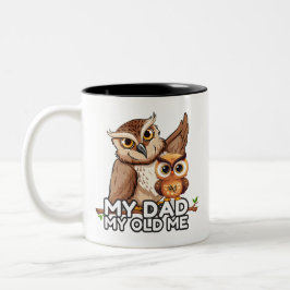 2-Tone Mug 11oz : My Dad My Old Me (black) ツートーンマグカップ
