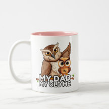 2-Tone Mug 11oz : My Dad My Old Me (pink)