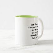 2-Tone Mug 11oz : My Only Queen (green) ツートーンマグカップ (正面右)