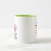 2-Tone Mug 11oz : My Only Queen (green) ツートーンマグカップ (中央)