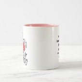 2-Tone Mug 11oz : My Only Queen (pink) ツートーンマグカップ (中央)