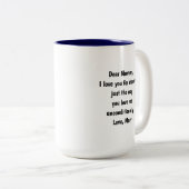 2-Tone Mug 15oz : My Only Queen (blue) ツートーンマグカップ (正面右)