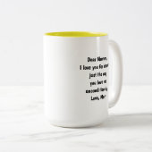 2-Tone Mug 15oz : My Only Queen (yellow) ツートーンマグカップ (正面右)