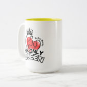 2-Tone Mug 15oz : My Only Queen (yellow) ツートーンマグカップ (正面左)