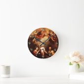 2 Trinities -神聖な家族- Murillo ラウンド壁時計 (ホーム)