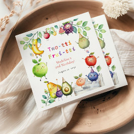 2-ttiかわいいフルーツ2nd誕生日パーティー スタンダードカクテルナプキン
