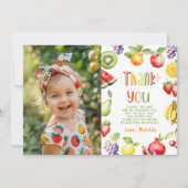 2-ttiの誕生日の写真サンキューカード 招待状 (正面)