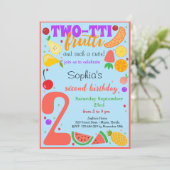 2-ttiフルーツ第2子供の誕生日 招待状 (スタンド正面)
