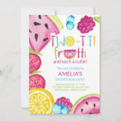 2-ttiフルーティのようなかわいこちゃんサマーフルーツ誕生日 招待状 (正面)