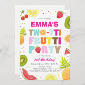 2-ttiフルーティパーティー招待状Tuttiフルーティ誕生日 招待状 (正面/裏面)