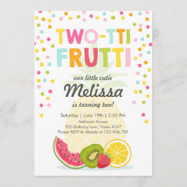 2-ttiフルーティパーティー招待状Tuttiフルーティ誕生日 招待状