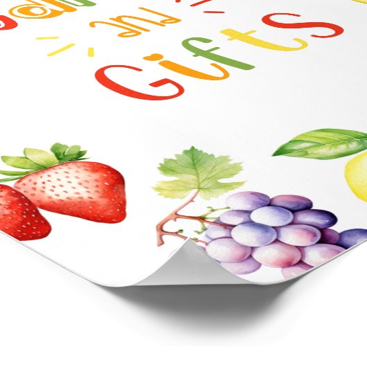 2-ttiフルーティ誕生日カードとギフト ポスター (角)