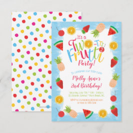 2-ttiフルーティ2nd誕生日おもしろいフルーツ 招待状