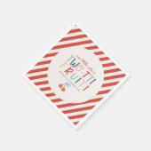 2-ttiフルーティ2nd誕生日パーティーかわいい スタンダードカクテルナプキン (角)