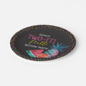 2-ttiフロッティ水カラー2nd誕生日パーティー ペーパープレート (アングル)