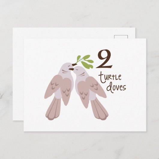 2 Turtle Dove ポストカード (正面/裏面)