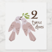 2 Turtle Dove ワインラベル (シングルラベル)