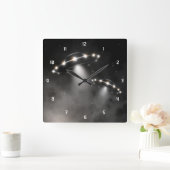 2 Very クール UFO スクエア壁時計 (ホーム)