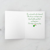 2. Westie St patricksカード カード (内部)