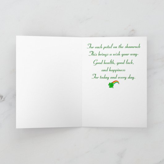 2. Westie St patricksカード カード (内部)