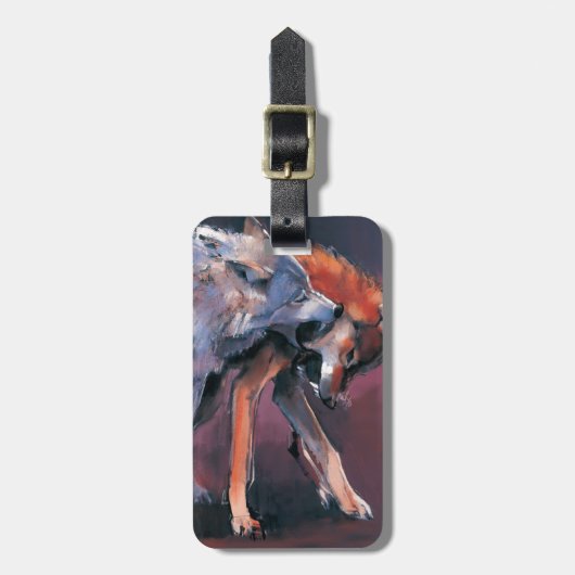 2 Wolves 2001 ラゲッジタグ (正面縦)