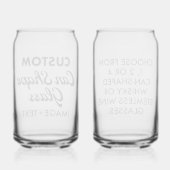 2 xカスタムパーソナライズされた缶ガラス16oz ガラス缶 (裏面)