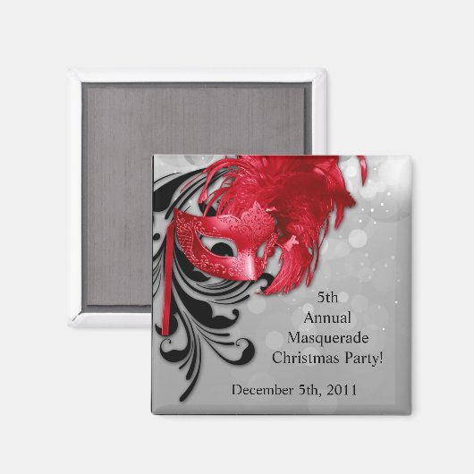 2"x2"は銀の仮装のマグネットレッドに有利 マグネット (正面/裏面)