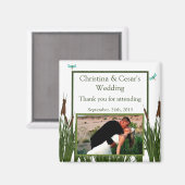 2"x2" アナウンスメント マグネット  カエルの尾/トンボ (正面/裏面)