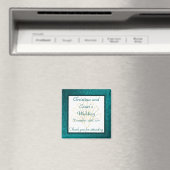 2"x2"アナウンス磁石アラビアティール（緑がかった色） マグネット (インサイチュ (食洗機))