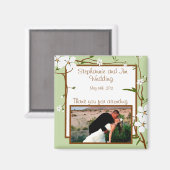 2"x2"告知マグネットハナミズキ花 マグネット (正面/裏面)