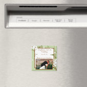 2"x2"告知マグネットハナミズキ花 マグネット (インサイチュ (食洗機))