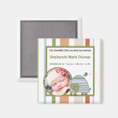 2"x2"告知マグネットラグーナビーチタートルフロッグ マグネット (正面/裏面)