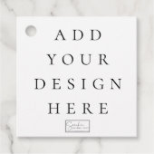 2"x2"正方形メッセージカード フェイバータグ (正面)