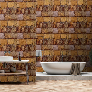 2' x 12' Brick Patterned Textured Vinyl Wallpaper  壁紙