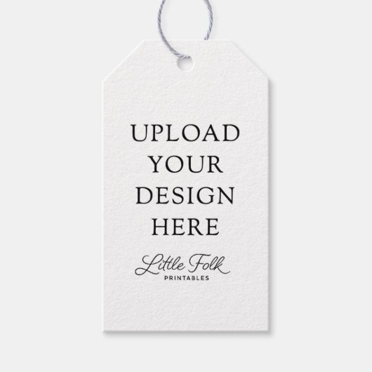 2 x 3.5インチ長方形メッセージカード ギフトタグ (正面)