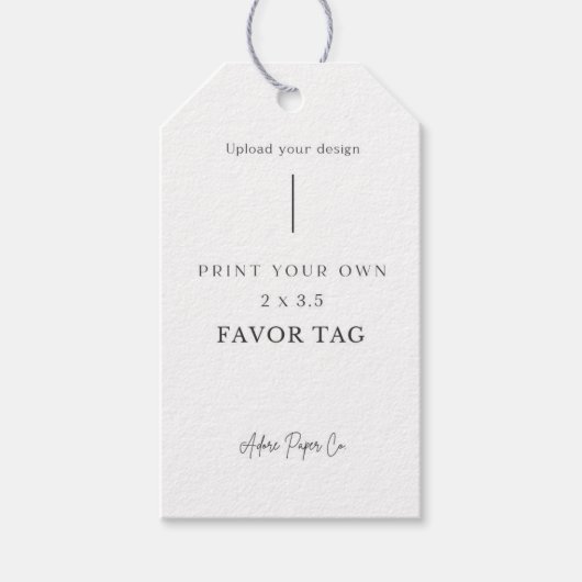 2 x 3.5メッセージカード：自分でアップロード ギフトタグ (正面)