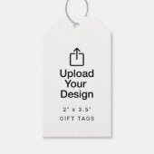 2" x 3.5" ギフトタグ / プレゼントタグ - あなたのデザインをアップロード (正面)