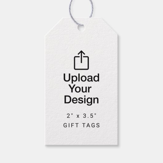 2" x 3.5" ギフトタグ / プレゼントタグ - あなたのデザインをアップロード (正面)