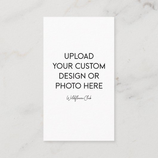 2" x 3.5" Small Card - Portrait 名刺 (裏面)