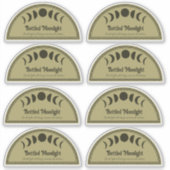 2" x 4"半円月面ボトルラベル シール (正面)