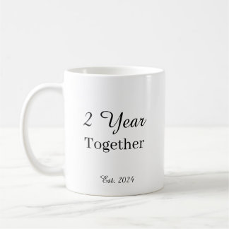 2 Year Anniversary Mug – First Wedding Anniversary コーヒーマグカップ